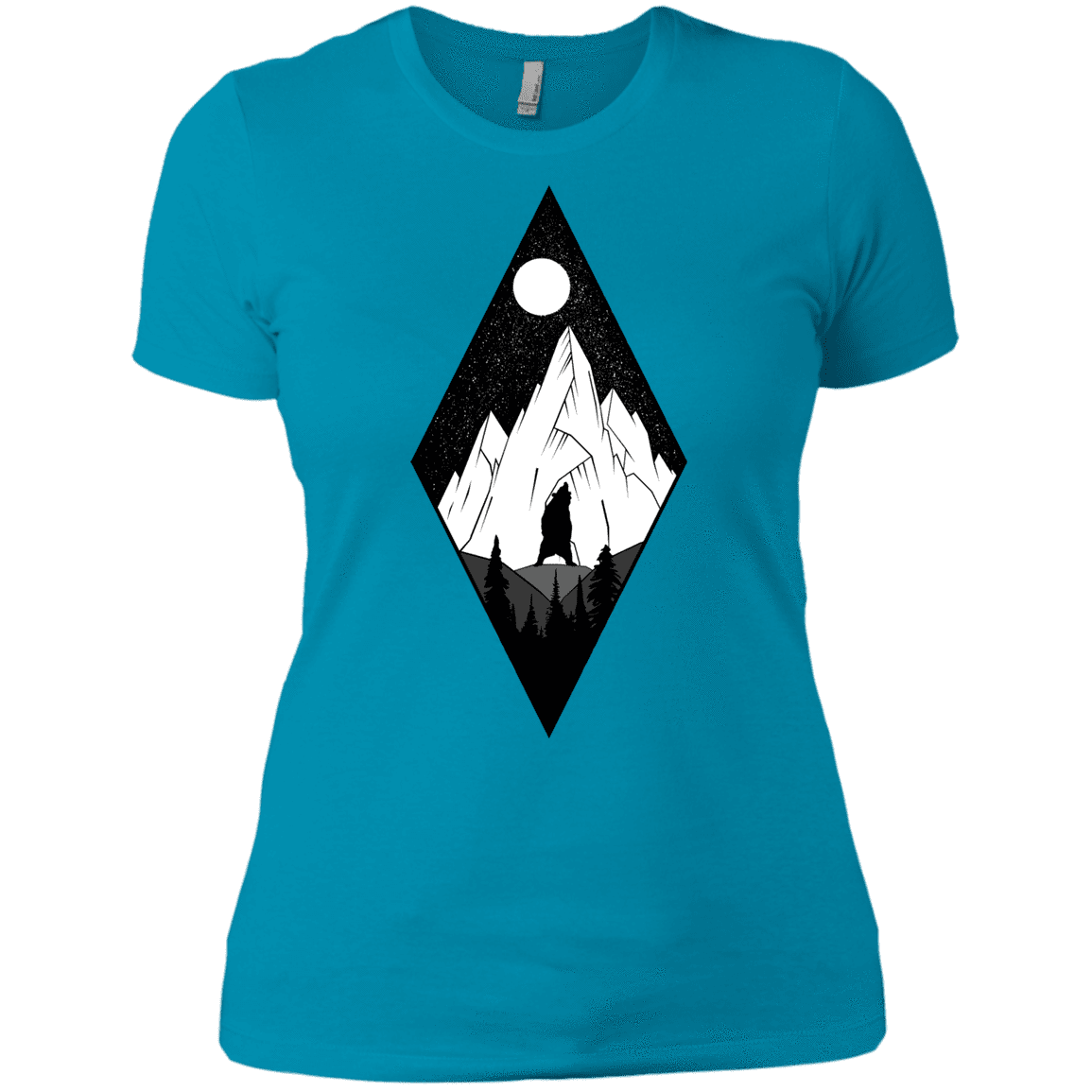 T-Shirts Turquoise / X-Small Bear Diamond Women's Premium T-Shirt