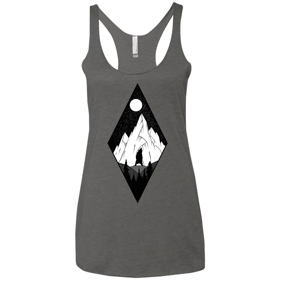 T-Shirts Premium Heather / X-Small Bear Diamond Women's Triblend Racerback Tank