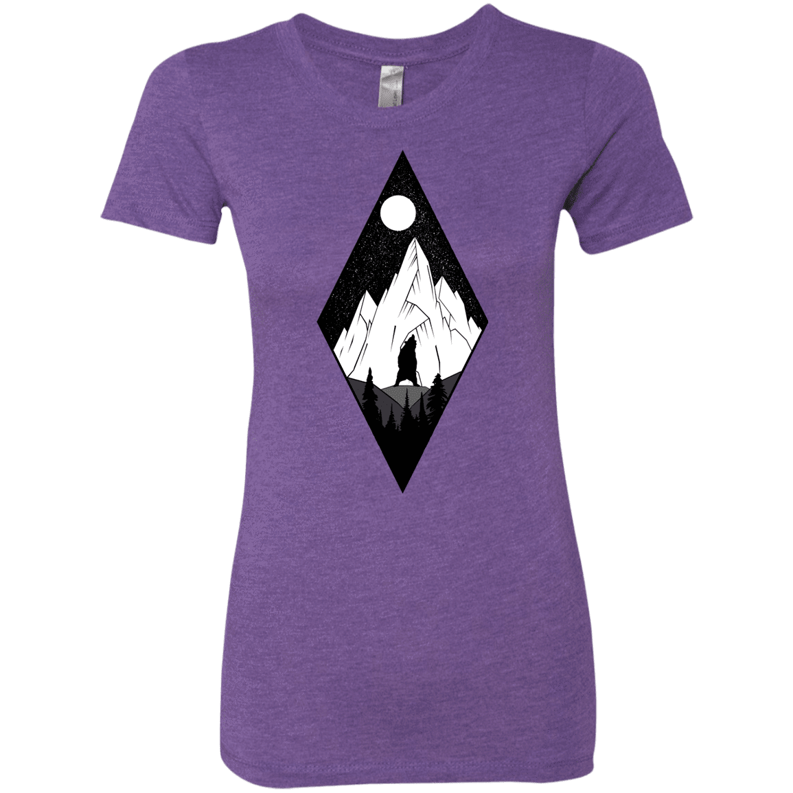 T-Shirts Purple Rush / S Bear Diamond Women's Triblend T-Shirt