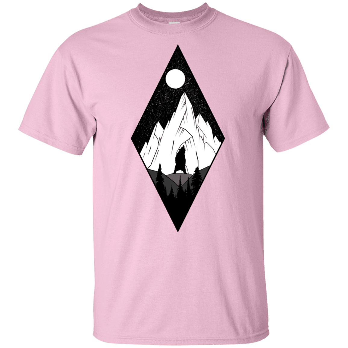 T-Shirts Light Pink / YXS Bear Diamond Youth T-Shirt