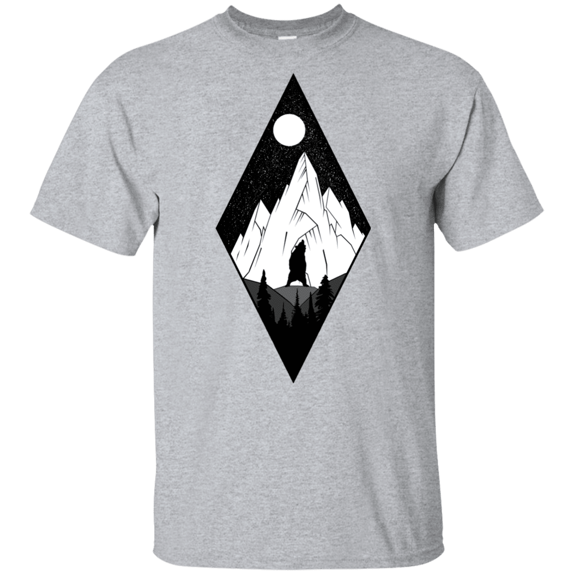 T-Shirts Sport Grey / YXS Bear Diamond Youth T-Shirt