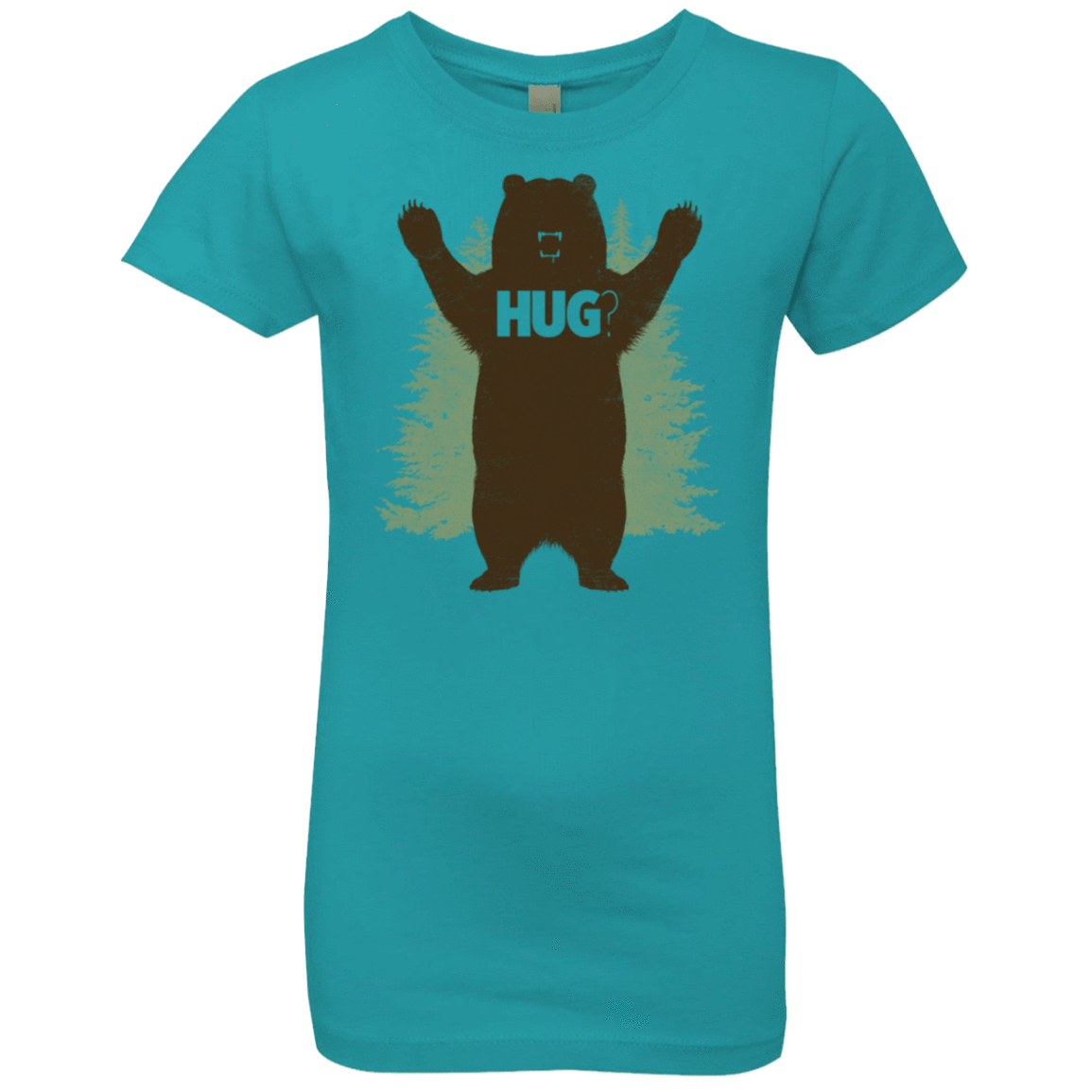 T-Shirts Tahiti Blue / YXS Bear Hug Girls Premium T-Shirt