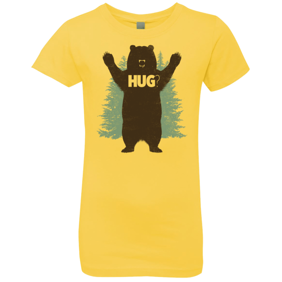 T-Shirts Vibrant Yellow / YXS Bear Hug Girls Premium T-Shirt