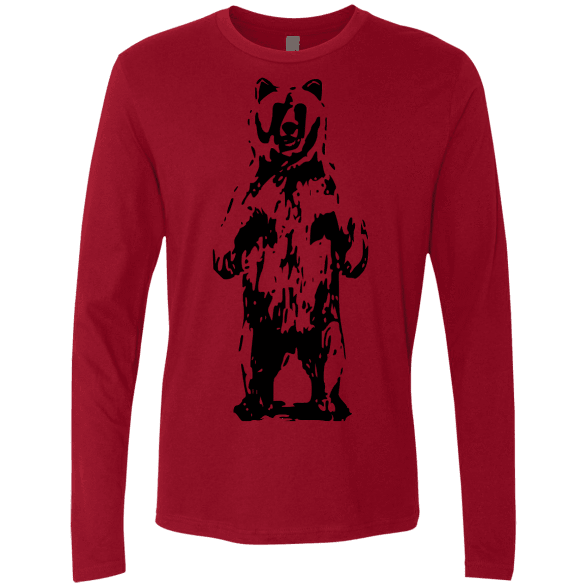 T-Shirts Cardinal / S Bear Hug Men's Premium Long Sleeve