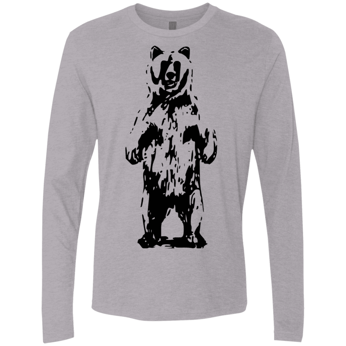 T-Shirts Heather Grey / S Bear Hug Men's Premium Long Sleeve
