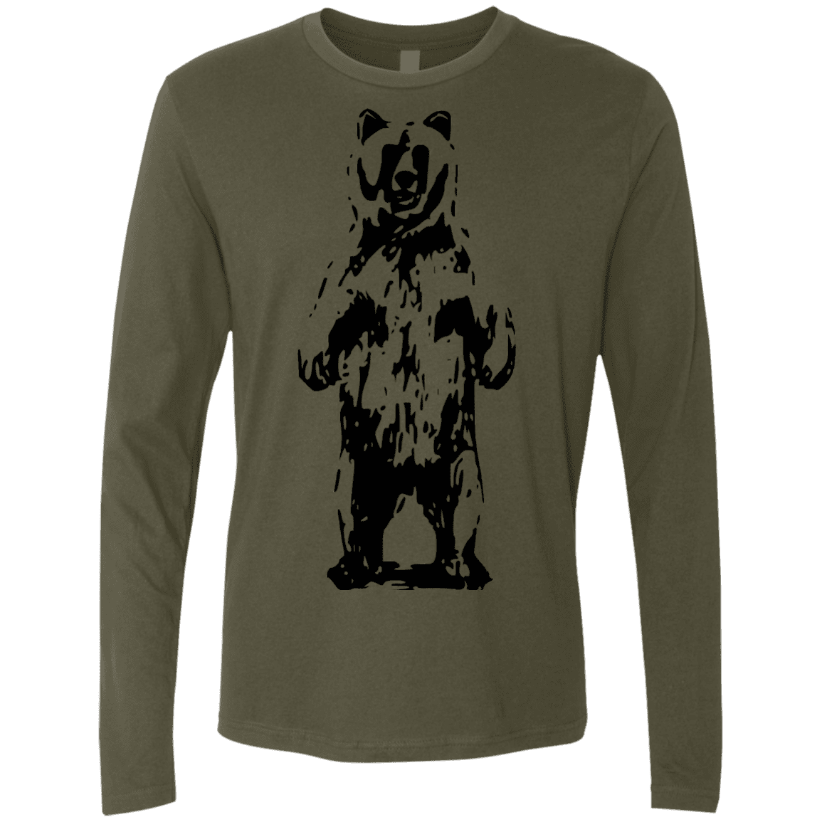 T-Shirts Military Green / S Bear Hug Men's Premium Long Sleeve