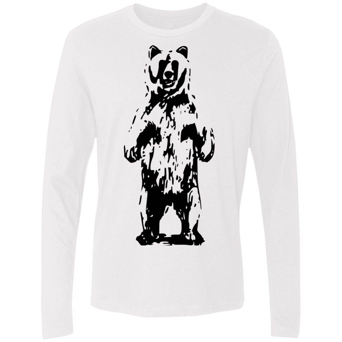 T-Shirts White / S Bear Hug Men's Premium Long Sleeve