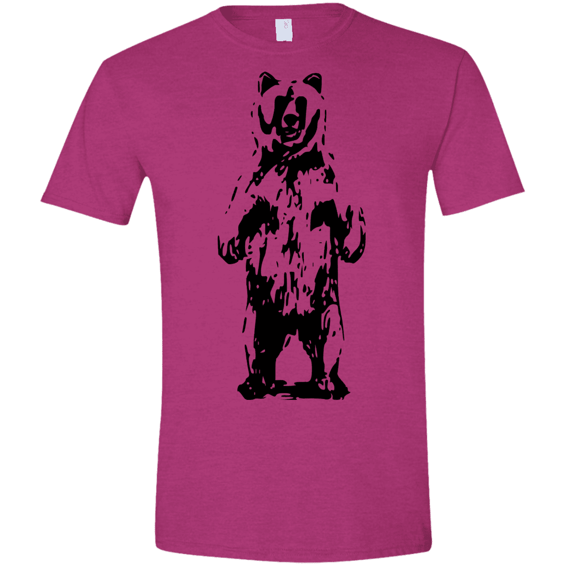 T-Shirts Antique Heliconia / S Bear Hug Men's Semi-Fitted Softstyle