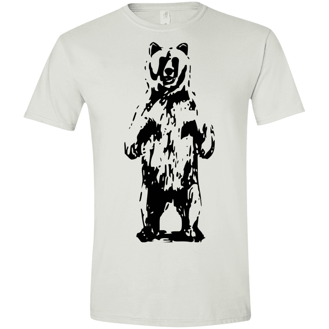 T-Shirts White / X-Small Bear Hug Men's Semi-Fitted Softstyle
