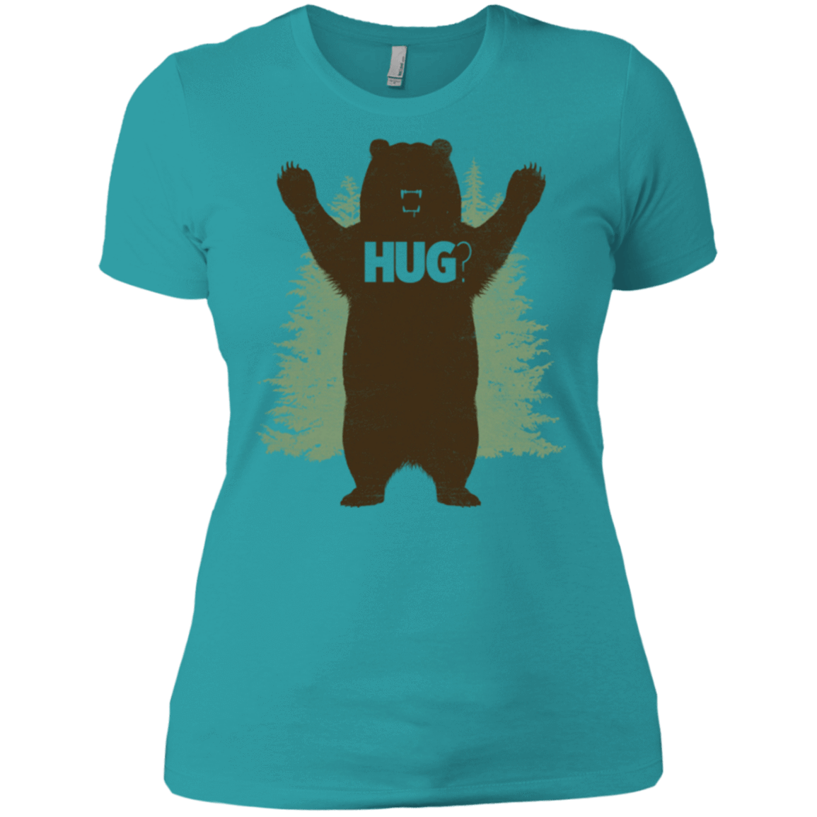 T-Shirts Tahiti Blue / X-Small Bear Hug Women's Premium T-Shirt