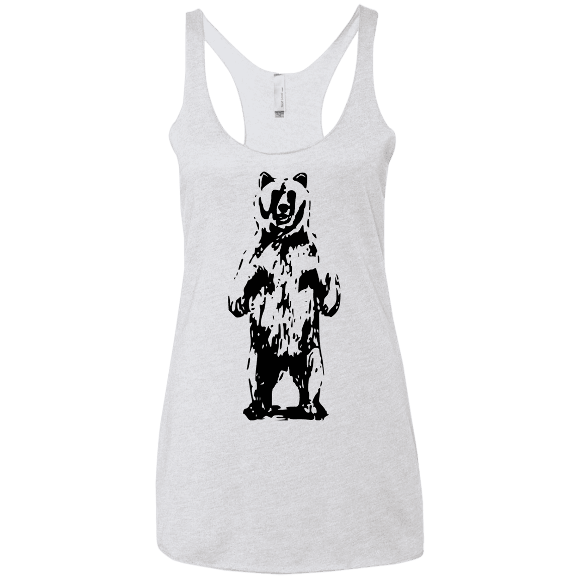 T-Shirts Heather White / X-Small Bear Hug Women's Triblend Racerback Tank