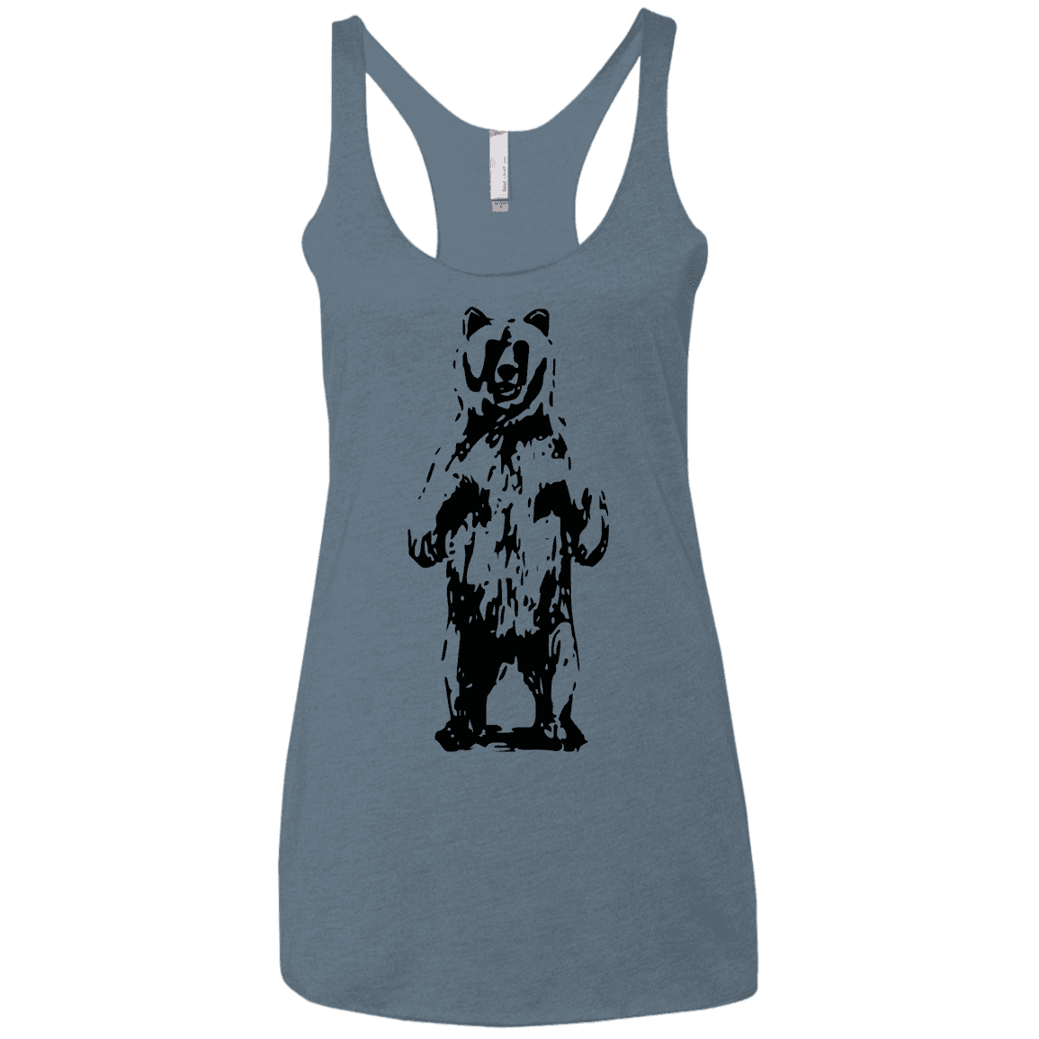 T-Shirts Indigo / X-Small Bear Hug Women's Triblend Racerback Tank