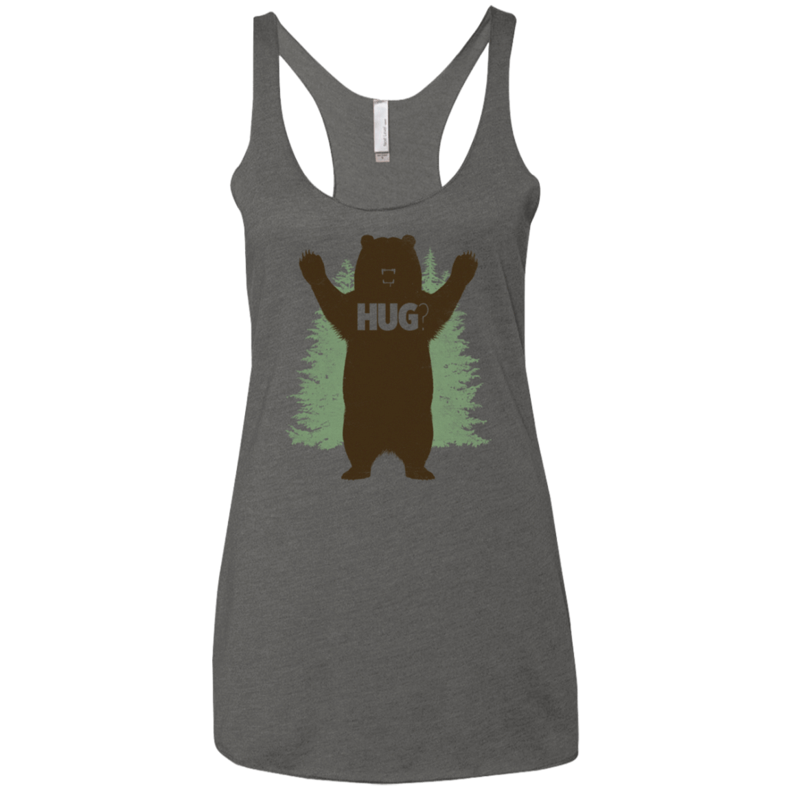T-Shirts Premium Heather / X-Small Bear Hug Women's Triblend Racerback Tank