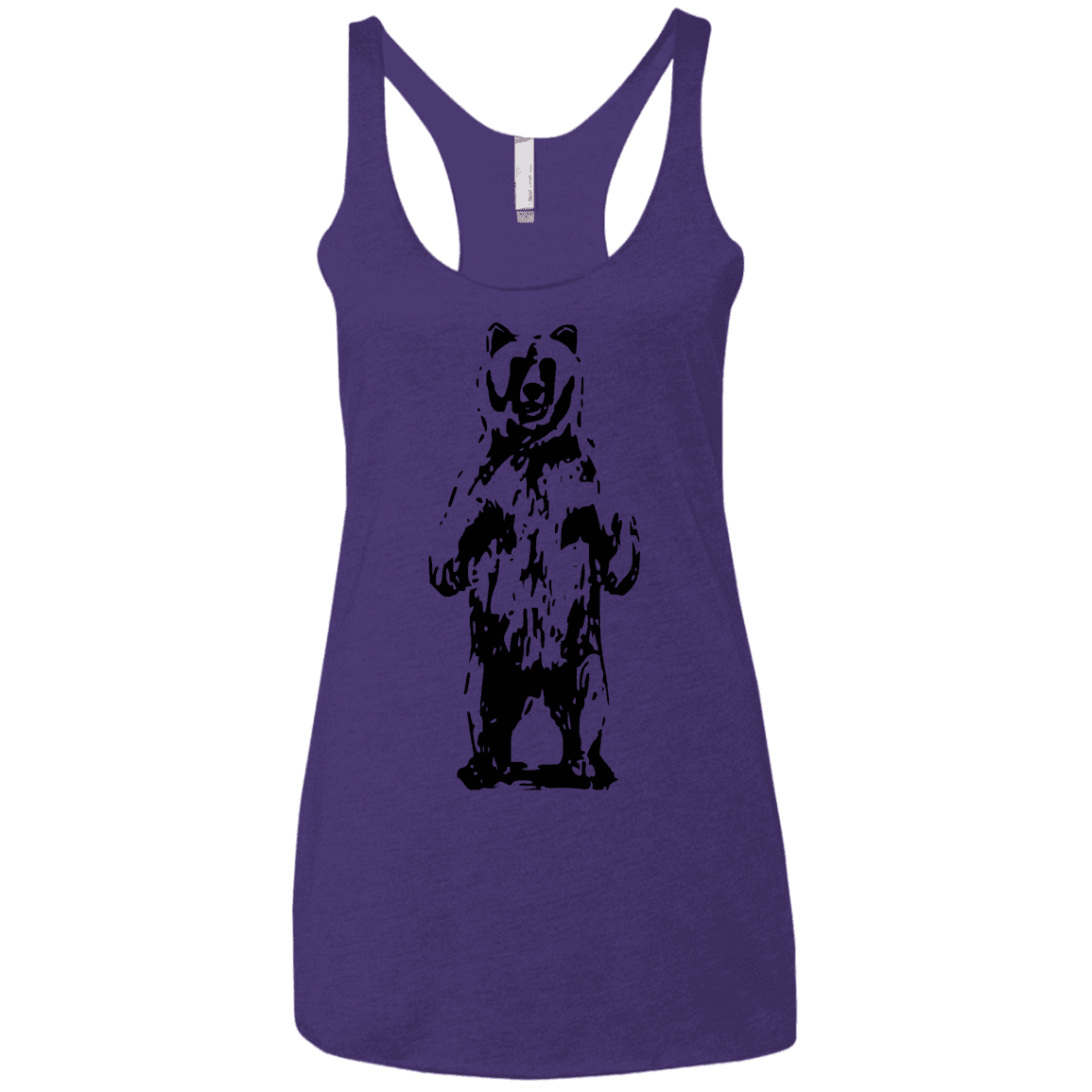 T-Shirts Purple Rush / X-Small Bear Hug Women's Triblend Racerback Tank