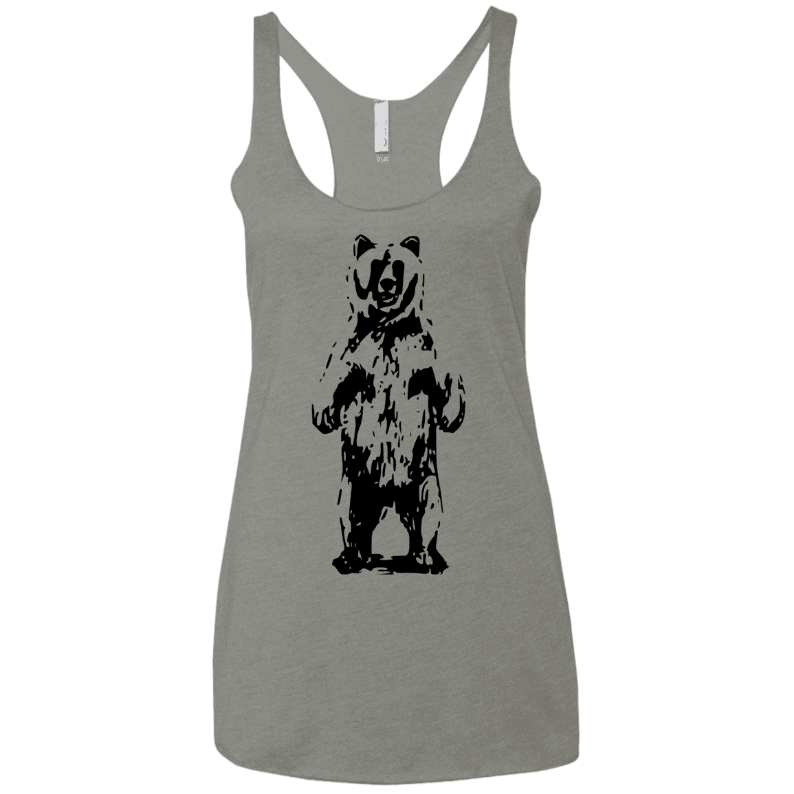 T-Shirts Venetian Grey / X-Small Bear Hug Women's Triblend Racerback Tank