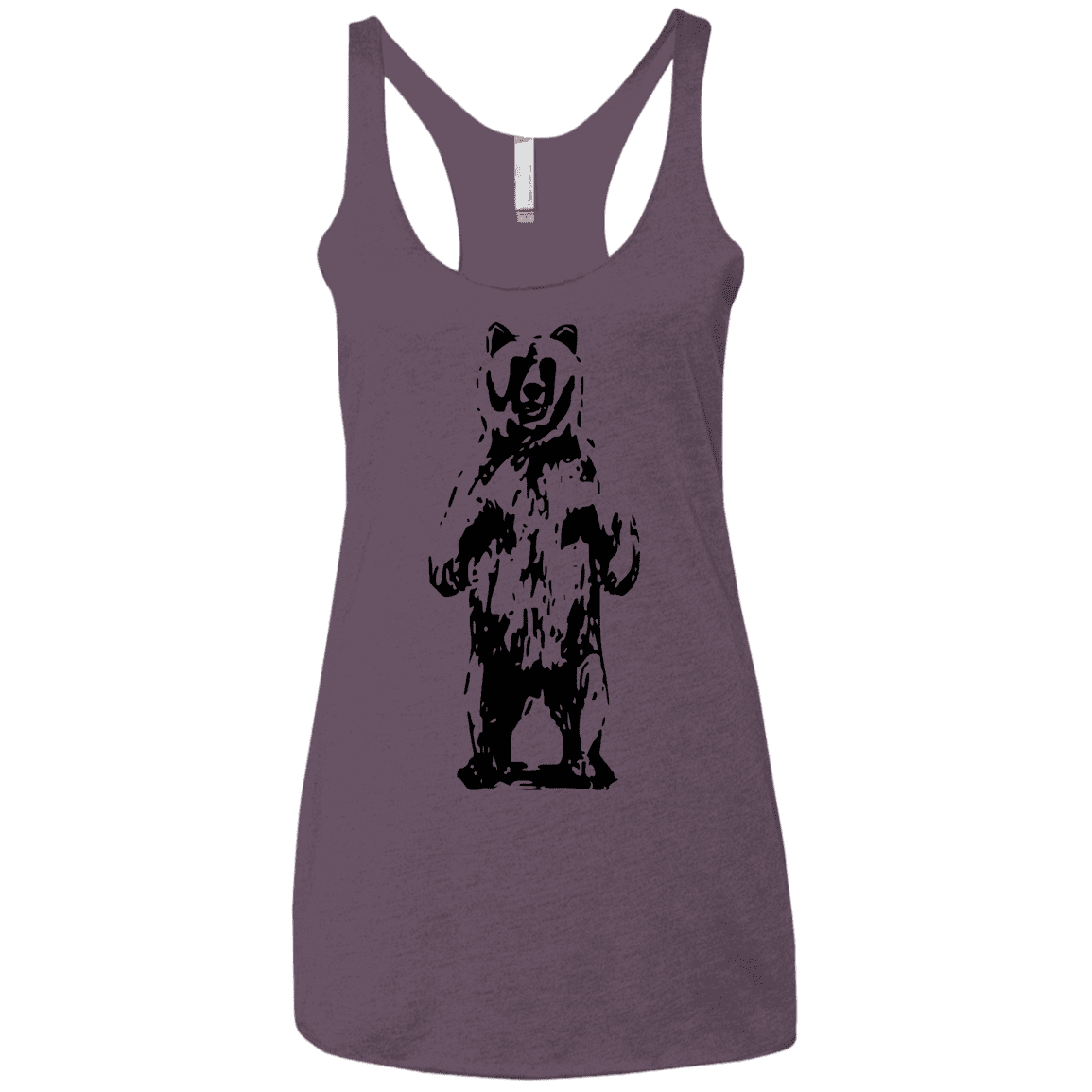 T-Shirts Vintage Purple / X-Small Bear Hug Women's Triblend Racerback Tank