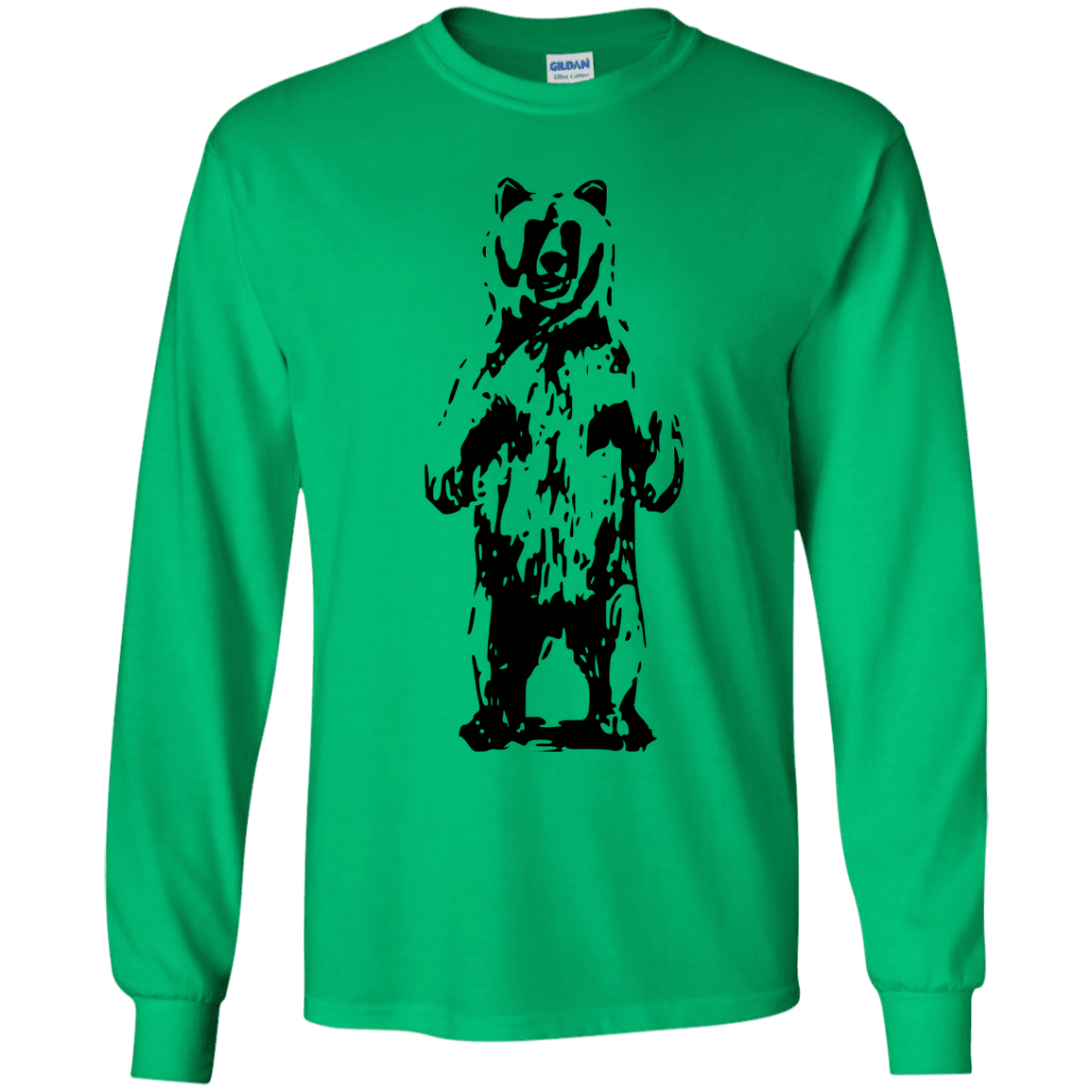 T-Shirts Irish Green / YS Bear Hug Youth Long Sleeve T-Shirt