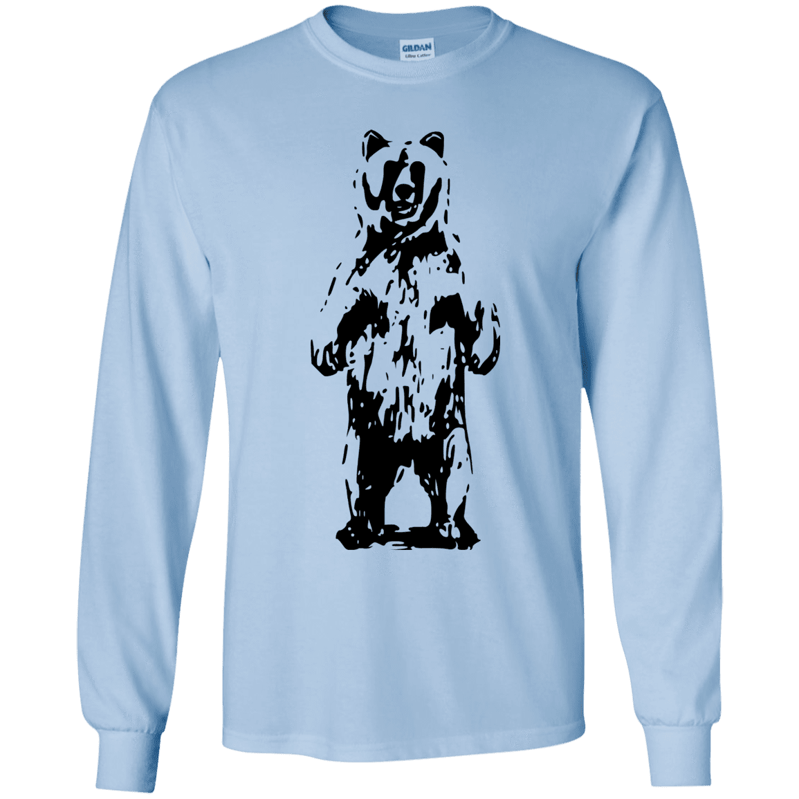 T-Shirts Light Blue / YS Bear Hug Youth Long Sleeve T-Shirt