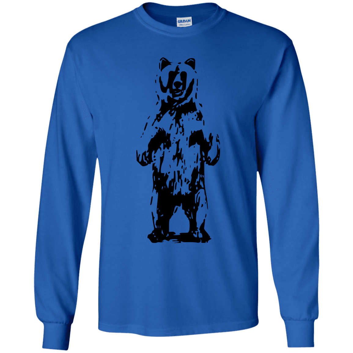 T-Shirts Royal / YS Bear Hug Youth Long Sleeve T-Shirt