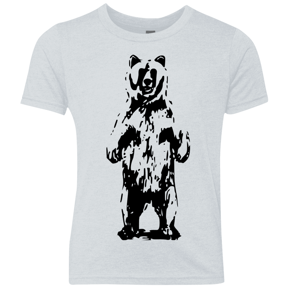 T-Shirts Heather White / YXS Bear Hug Youth Triblend T-Shirt