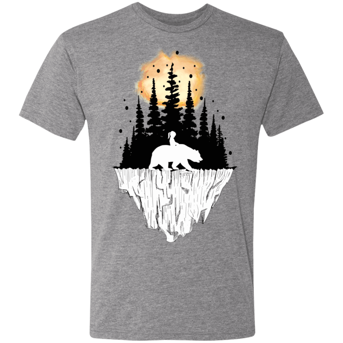 T-Shirts Premium Heather / S Bear Iceberg Men's Triblend T-Shirt