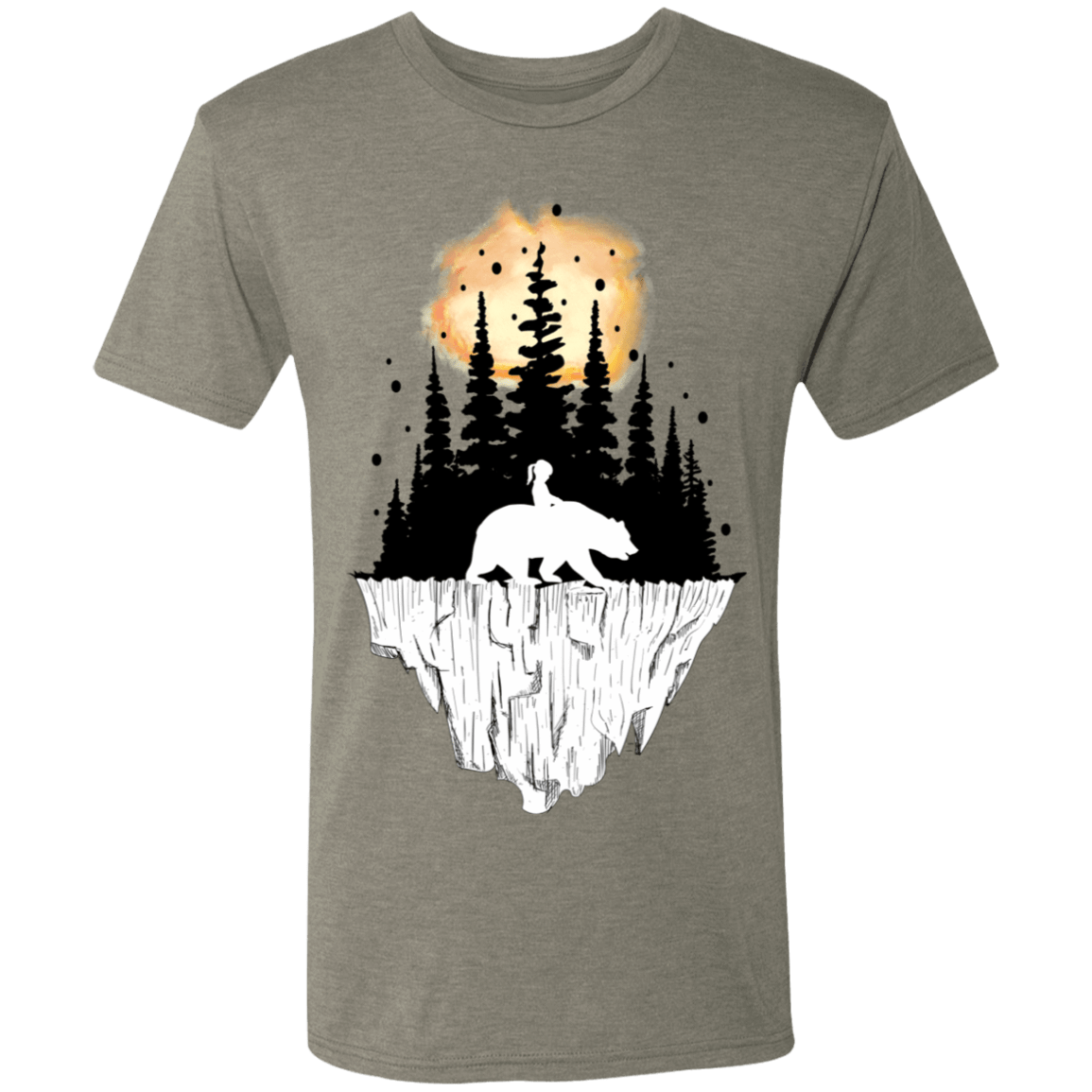 T-Shirts Venetian Grey / S Bear Iceberg Men's Triblend T-Shirt