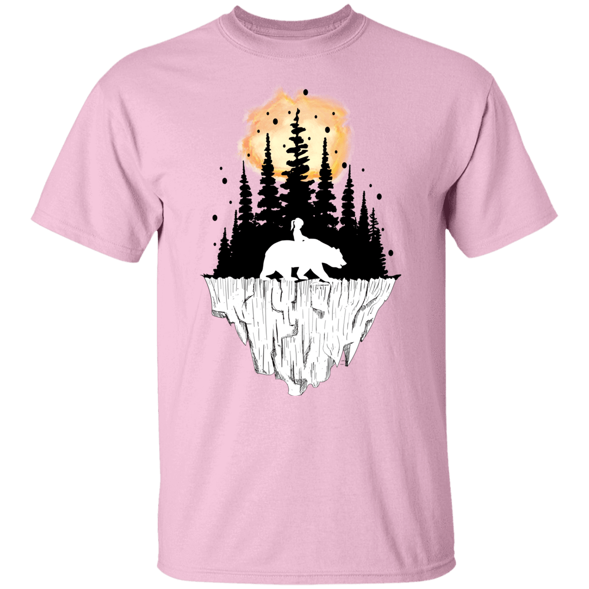 T-Shirts Light Pink / YXS Bear Iceberg Youth T-Shirt