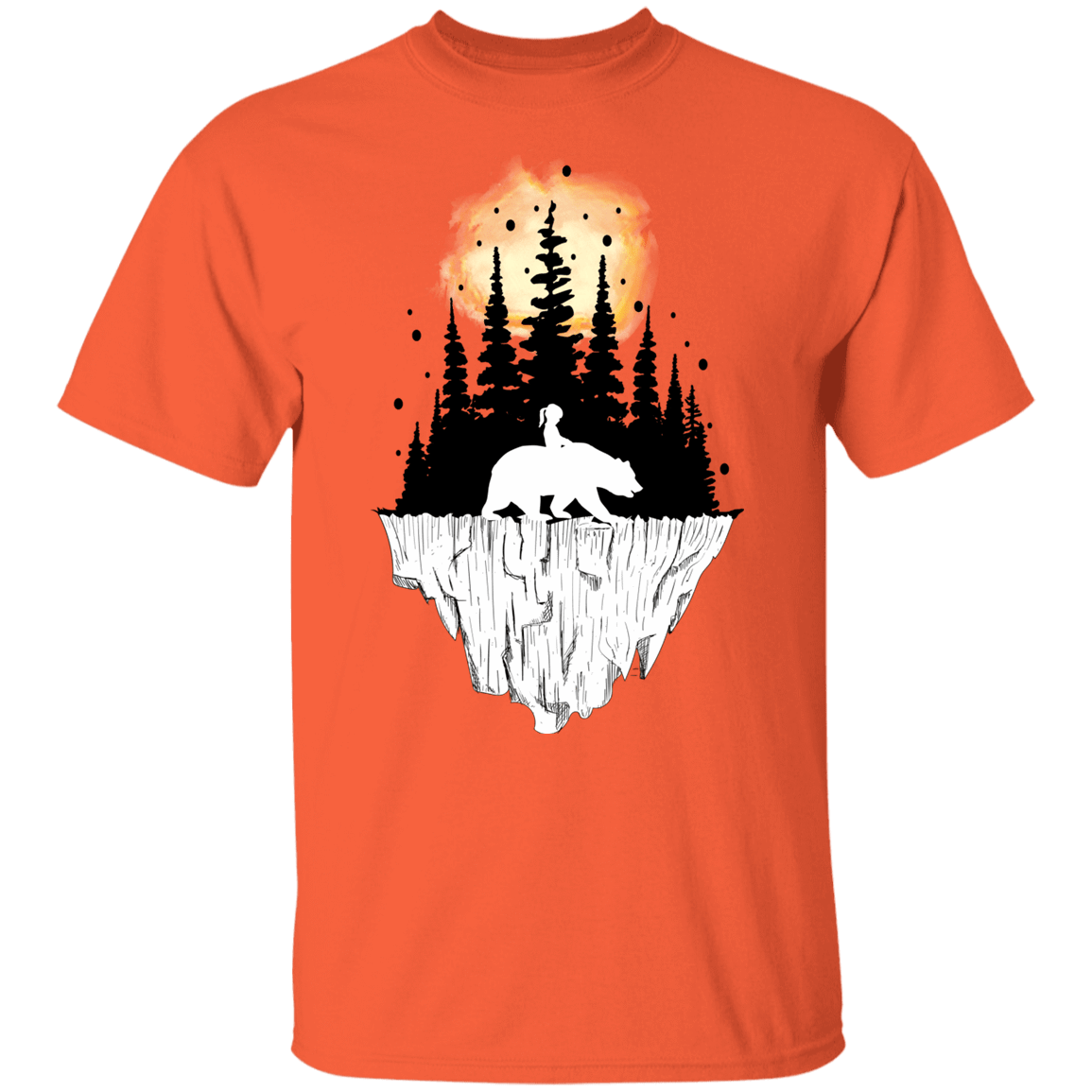 T-Shirts Orange / YXS Bear Iceberg Youth T-Shirt