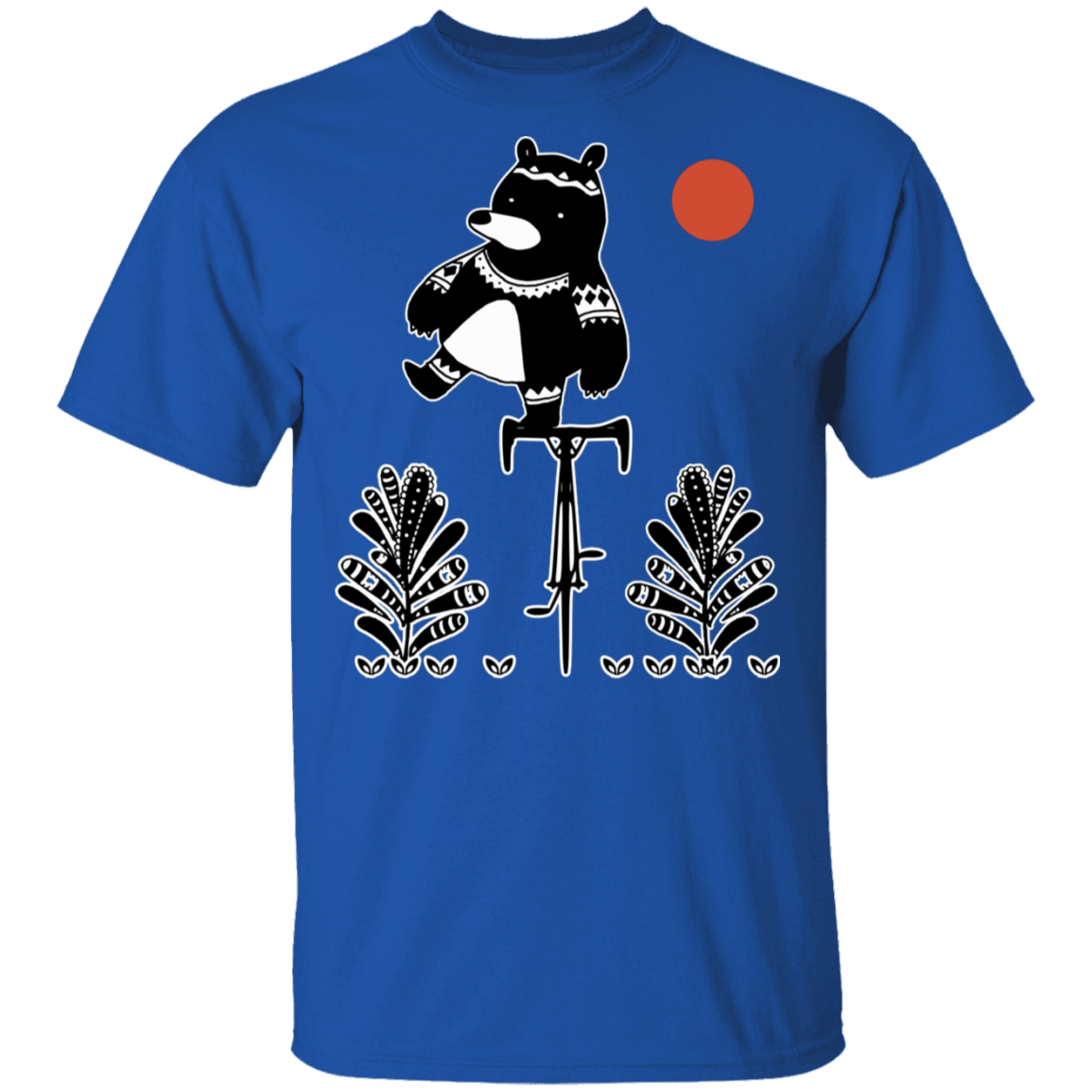 T-Shirts Royal / S Bear On A Bike T-Shirt