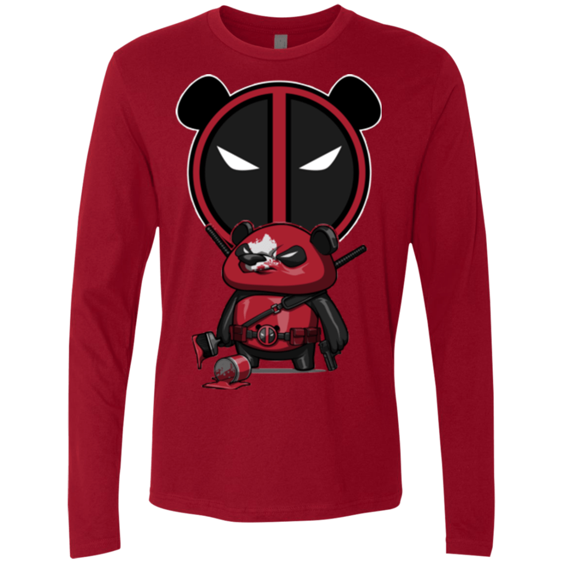 T-Shirts Cardinal / Small Bear Pool Men's Premium Long Sleeve