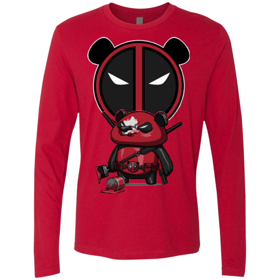 T-Shirts Red / Small Bear Pool Men's Premium Long Sleeve