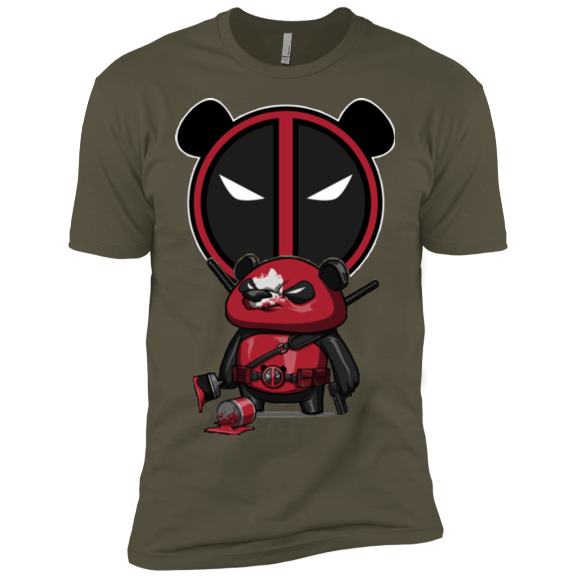 T-Shirts Military Green / X-Small Bear Pool Men's Premium T-Shirt