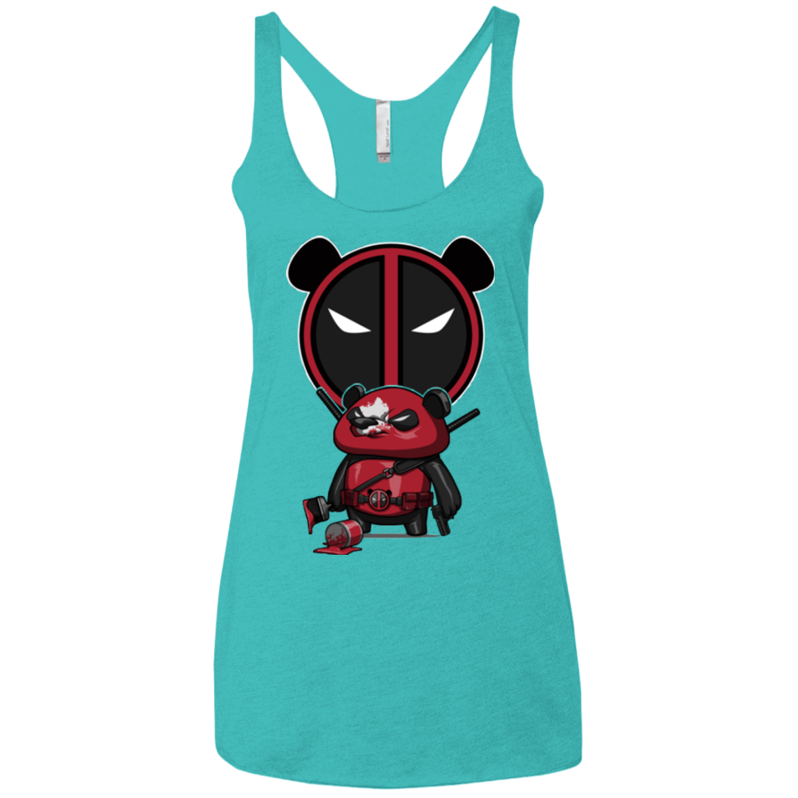 T-Shirts Tahiti Blue / X-Small Bear Pool Women's Triblend Racerback Tank