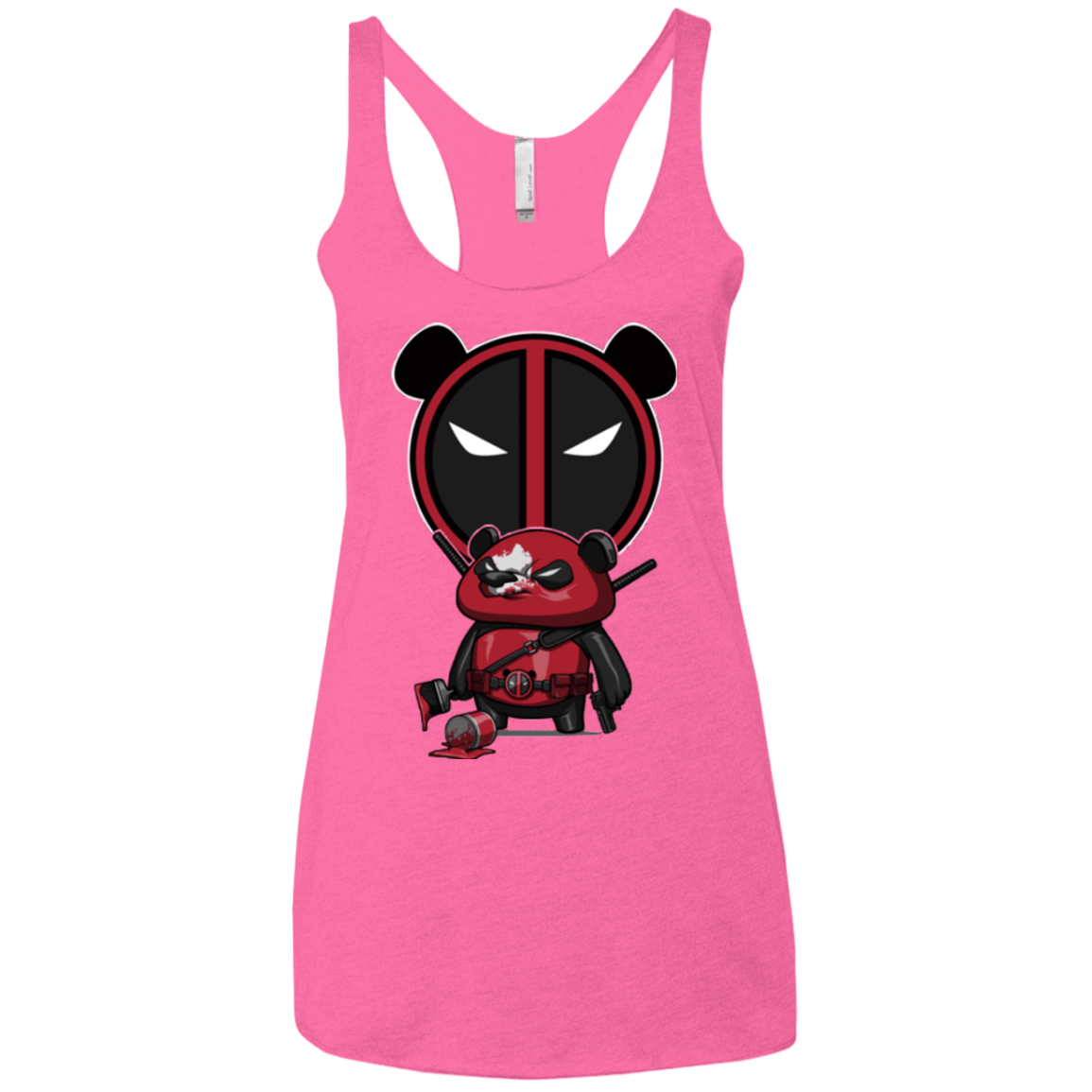 T-Shirts Vintage Pink / X-Small Bear Pool Women's Triblend Racerback Tank