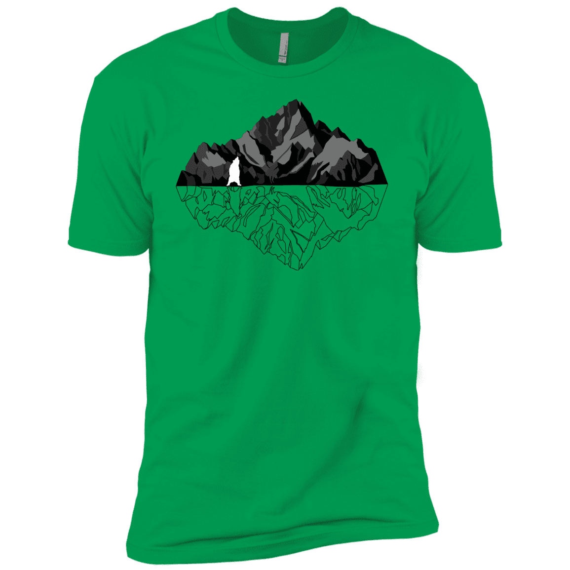 T-Shirts Kelly Green / YXS Bear Reflection Boys Premium T-Shirt