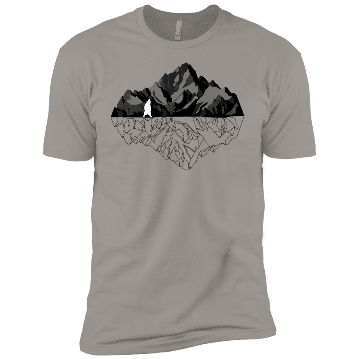 T-Shirts Light Grey / YXS Bear Reflection Boys Premium T-Shirt