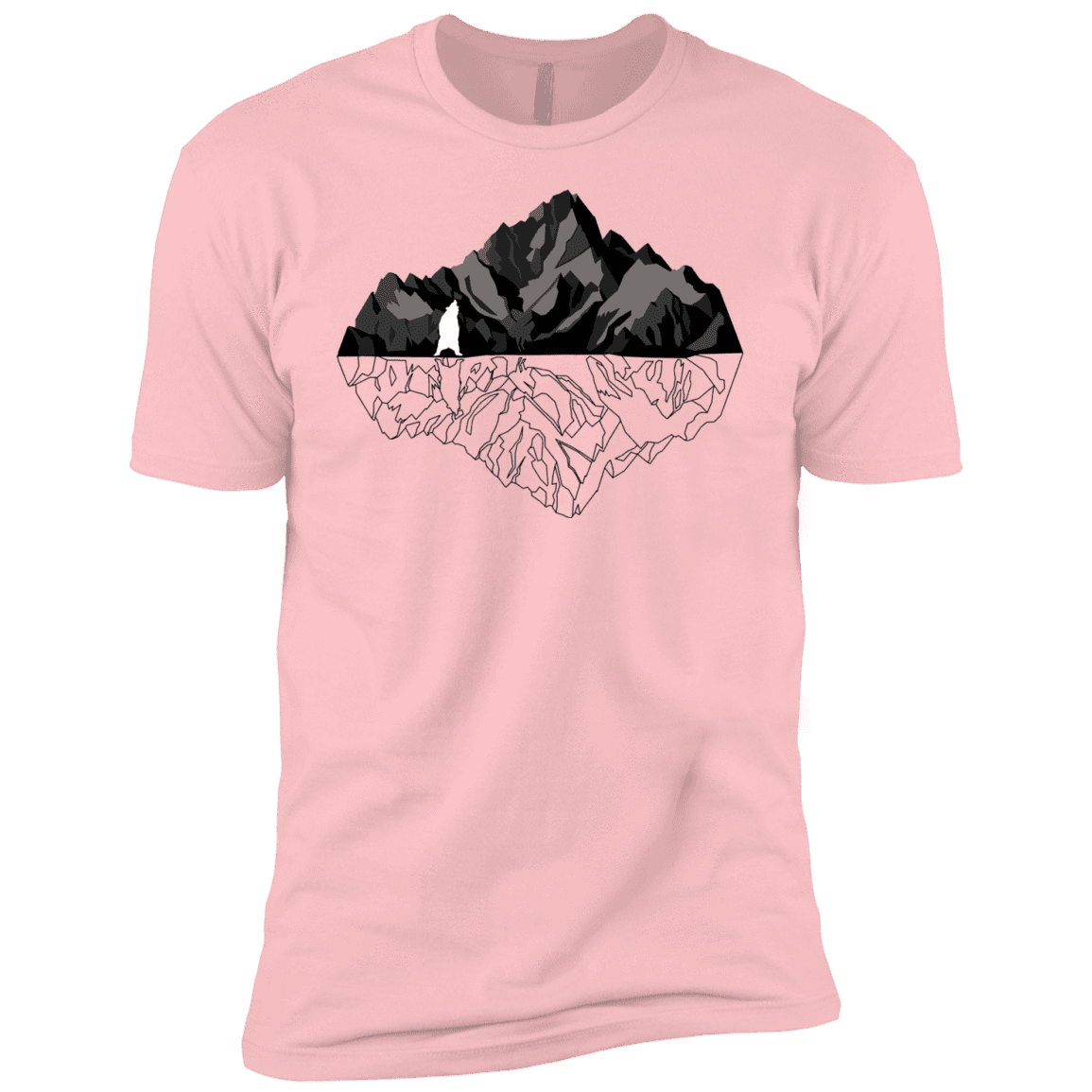 T-Shirts Light Pink / YXS Bear Reflection Boys Premium T-Shirt