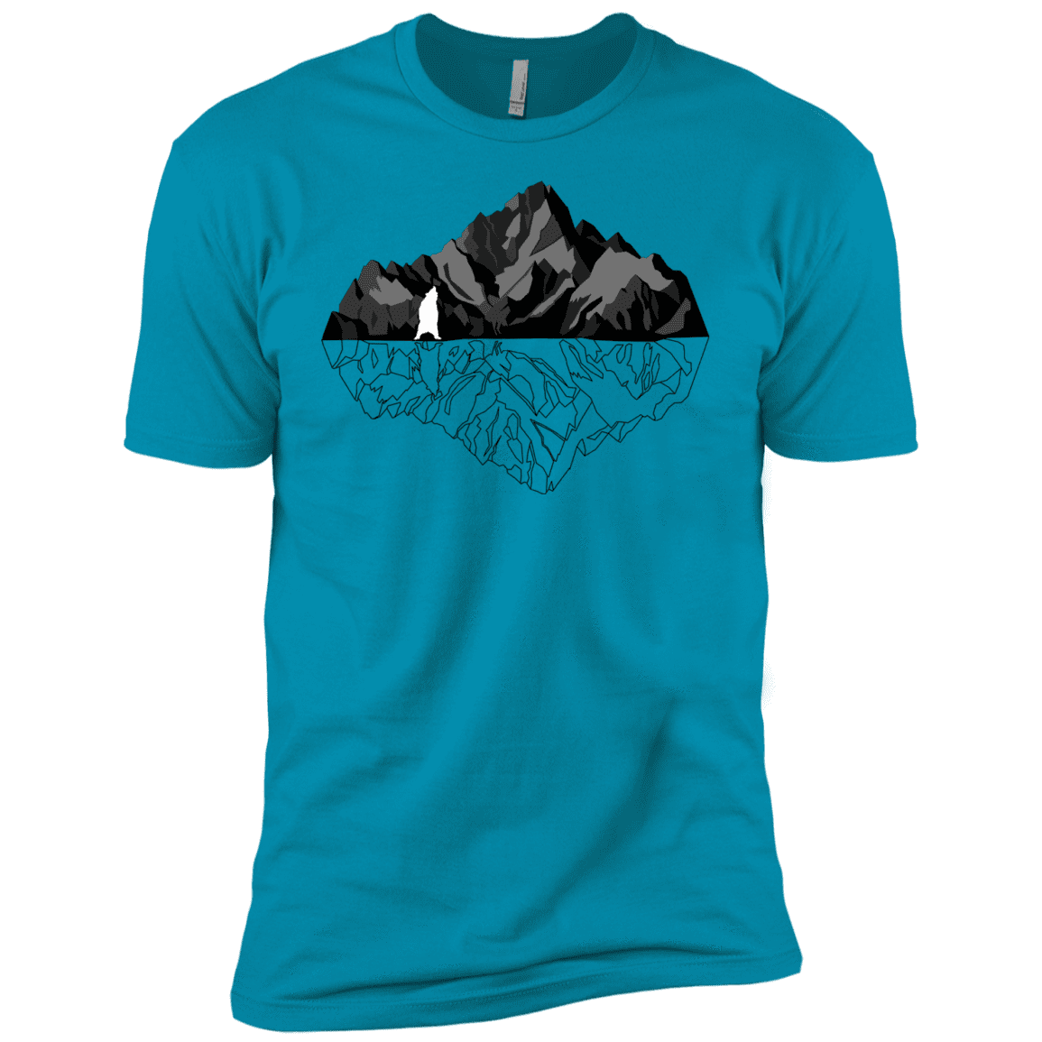 T-Shirts Turquoise / YXS Bear Reflection Boys Premium T-Shirt