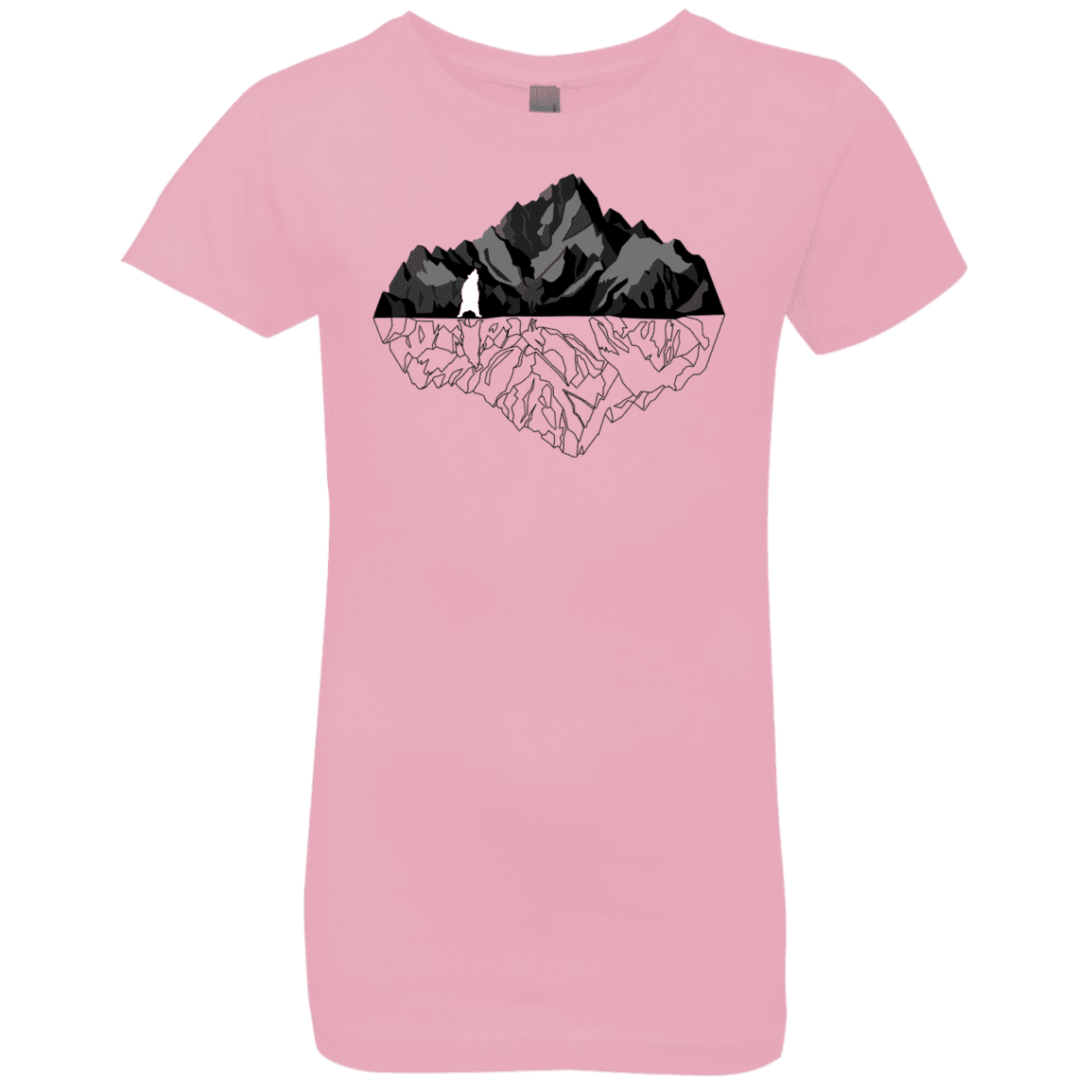 T-Shirts Light Pink / YXS Bear Reflection Girls Premium T-Shirt
