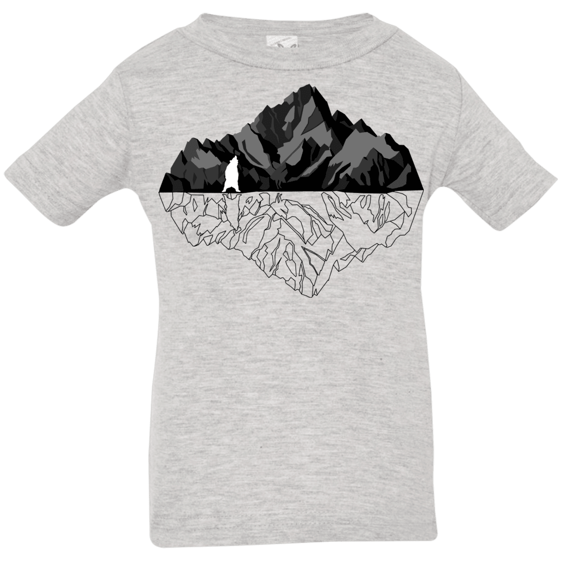 T-Shirts Heather Grey / 6 Months Bear Reflection Infant Premium T-Shirt