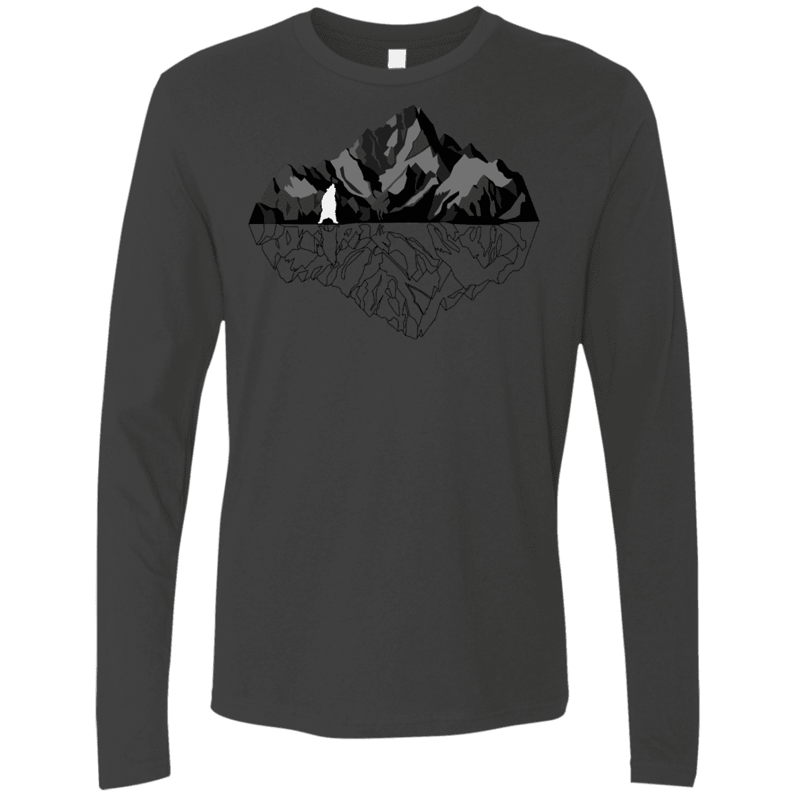 T-Shirts Heavy Metal / S Bear Reflection Men's Premium Long Sleeve