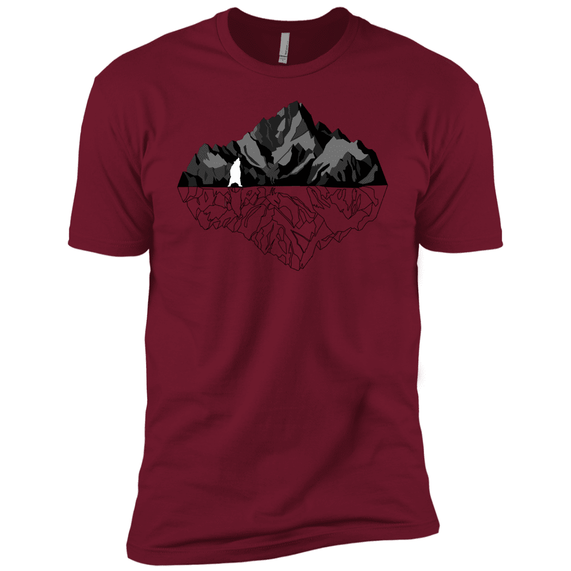 T-Shirts Cardinal / X-Small Bear Reflection Men's Premium T-Shirt