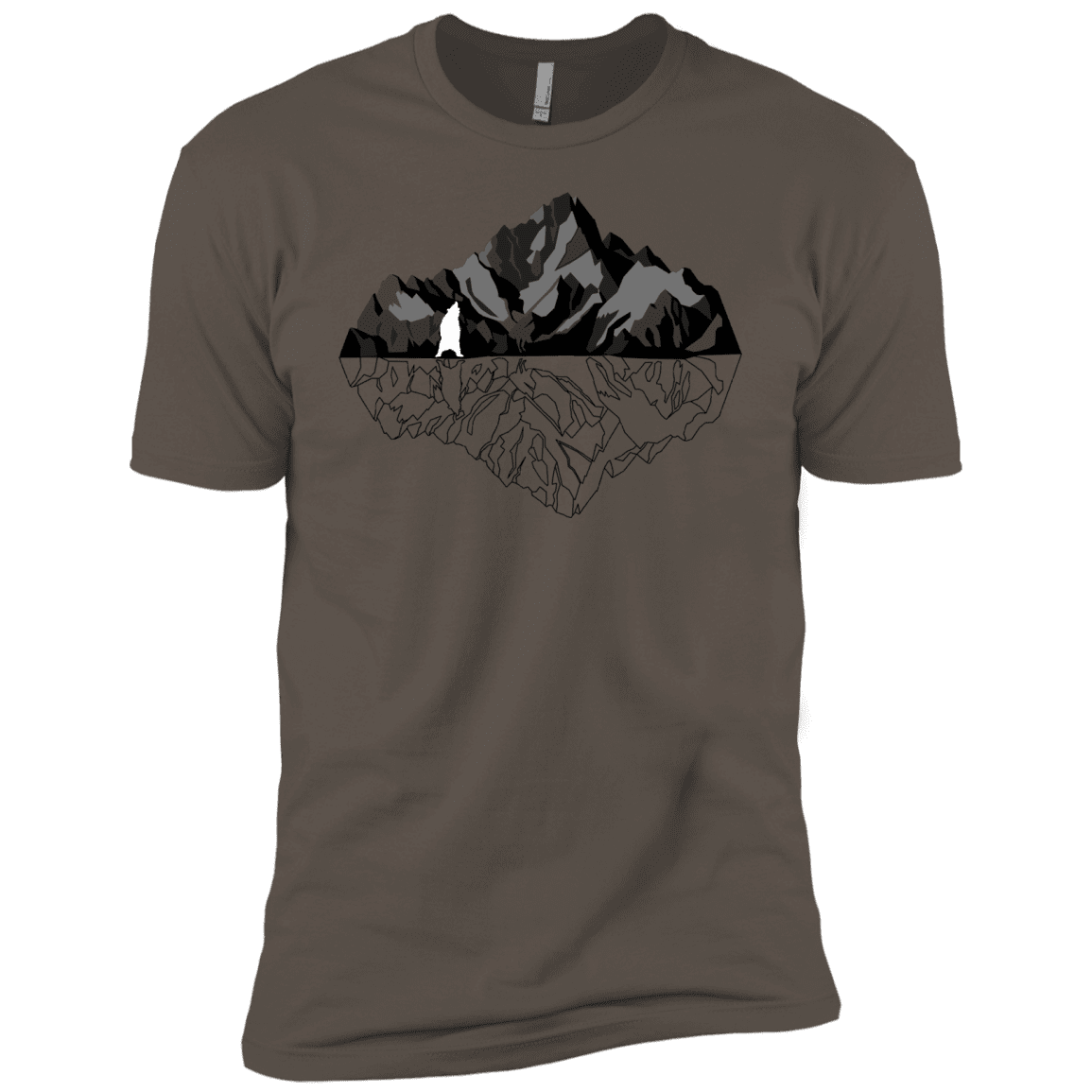 T-Shirts Warm Grey / X-Small Bear Reflection Men's Premium T-Shirt