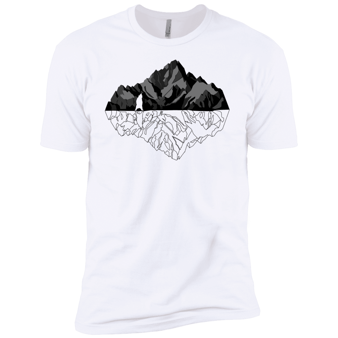 T-Shirts White / X-Small Bear Reflection Men's Premium T-Shirt