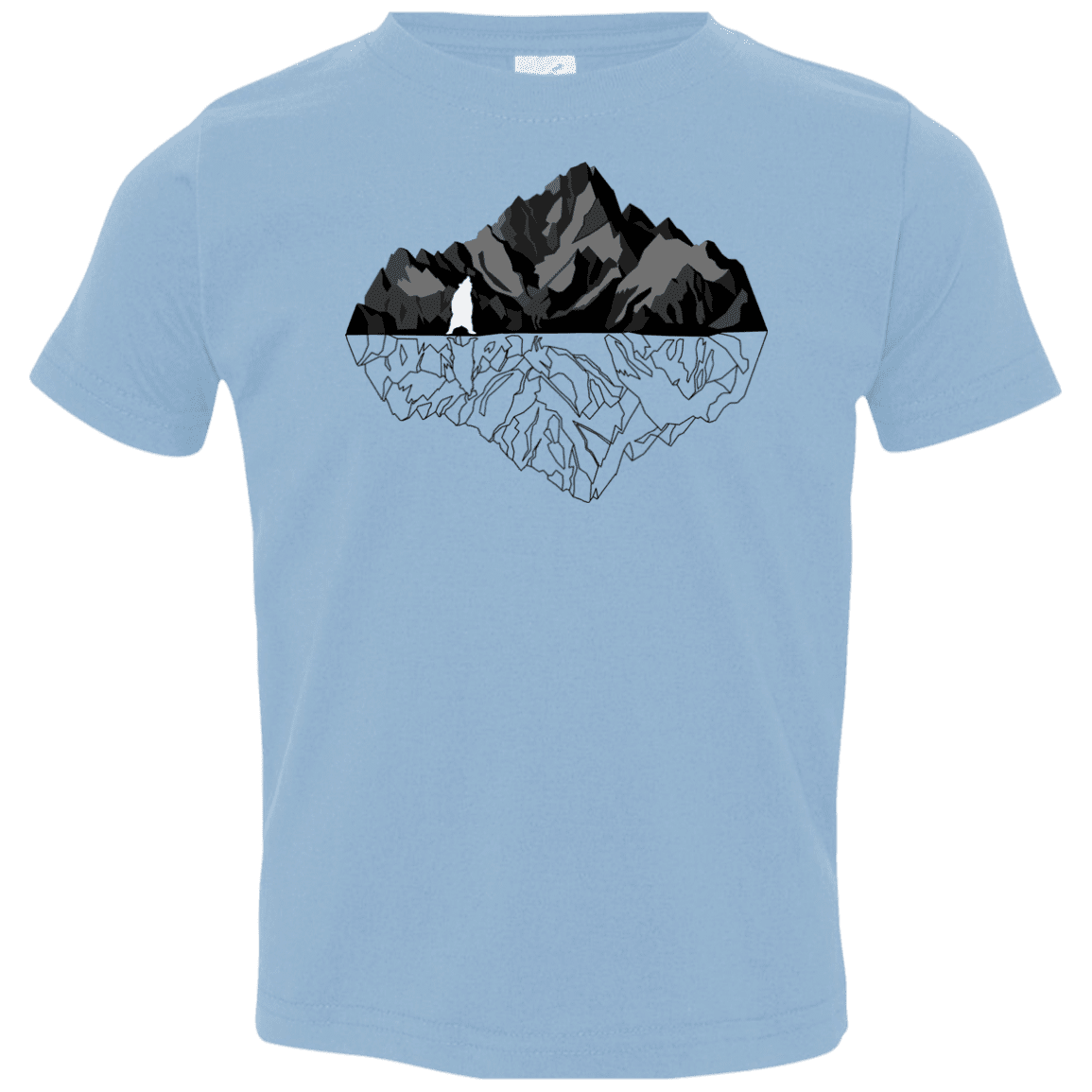 T-Shirts Light Blue / 2T Bear Reflection Toddler Premium T-Shirt