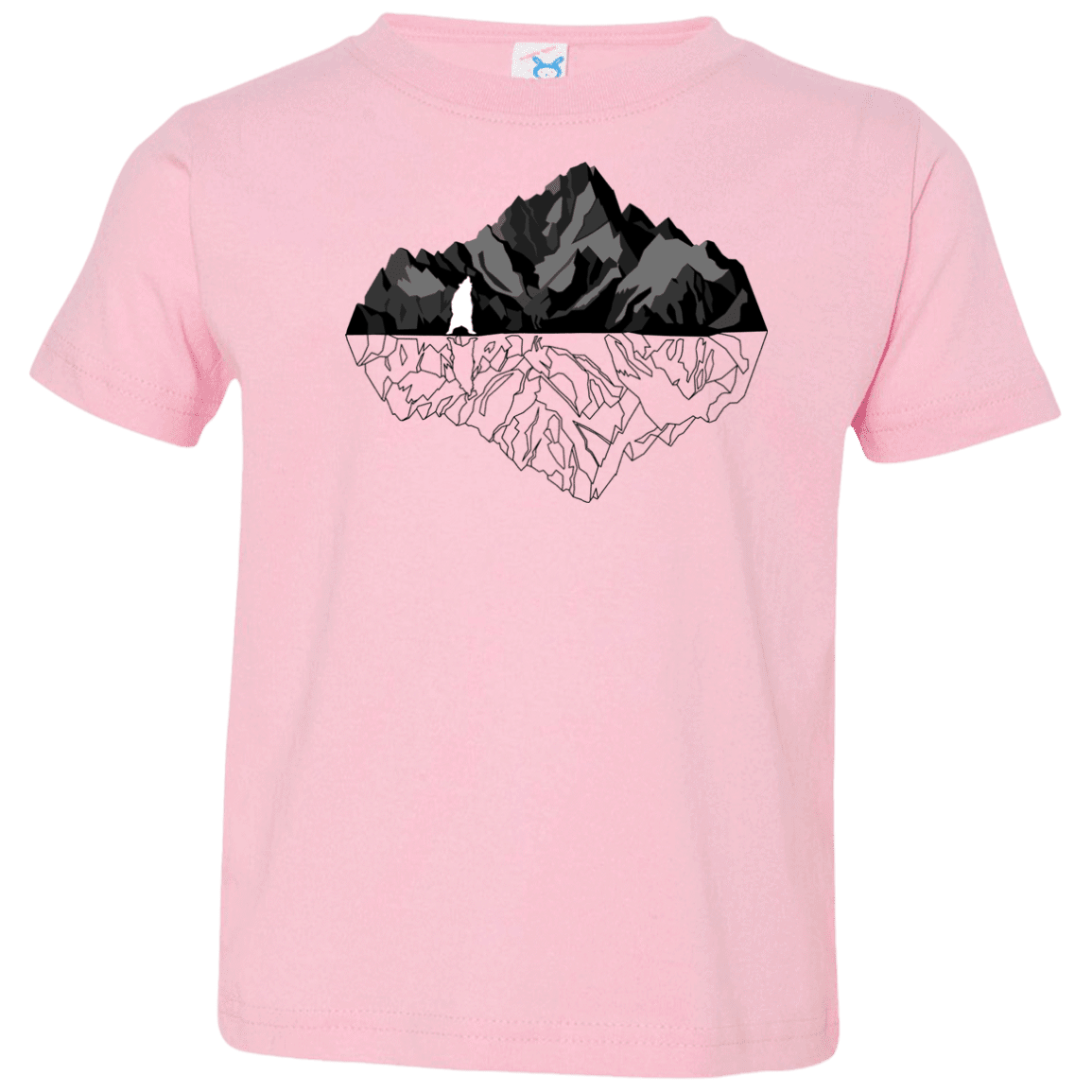 T-Shirts Pink / 2T Bear Reflection Toddler Premium T-Shirt