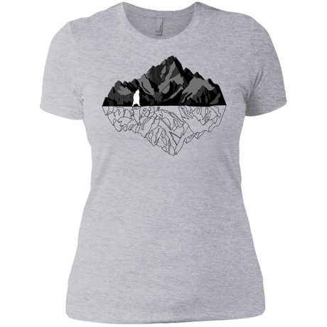 T-Shirts Heather Grey / X-Small Bear Reflection Women's Premium T-Shirt