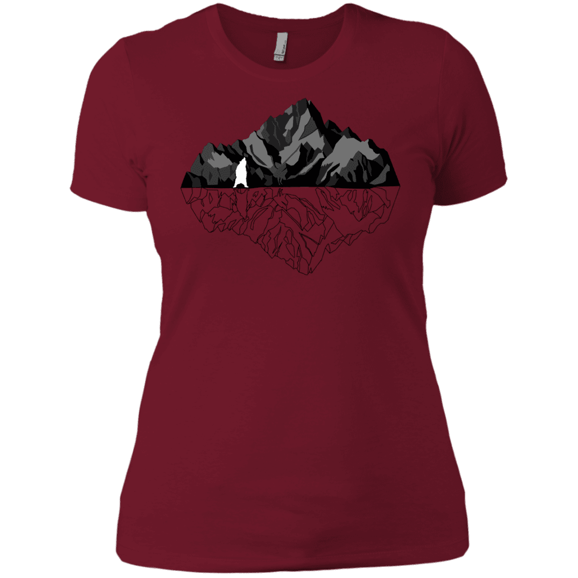 T-Shirts Scarlet / X-Small Bear Reflection Women's Premium T-Shirt