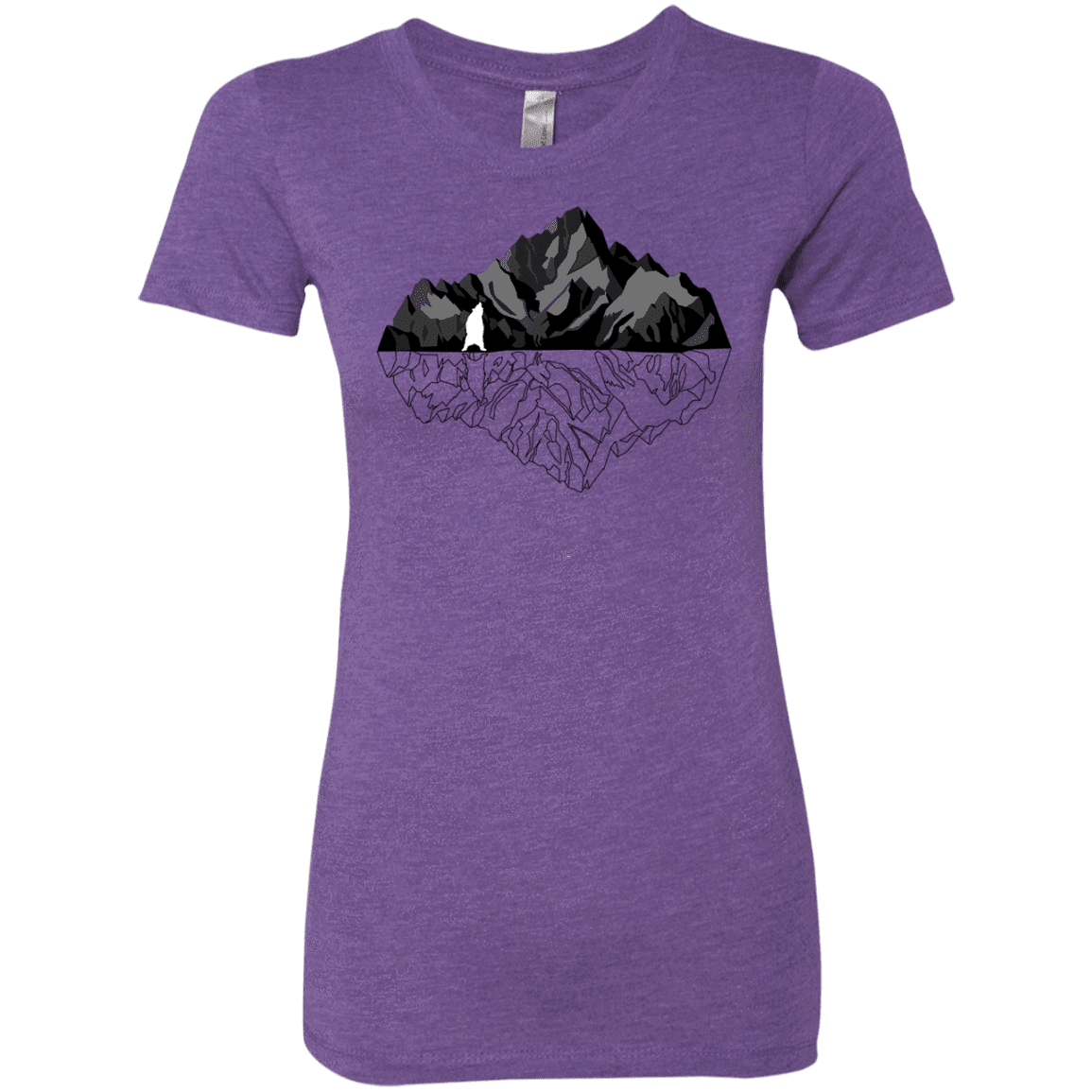 T-Shirts Purple Rush / S Bear Reflection Women's Triblend T-Shirt