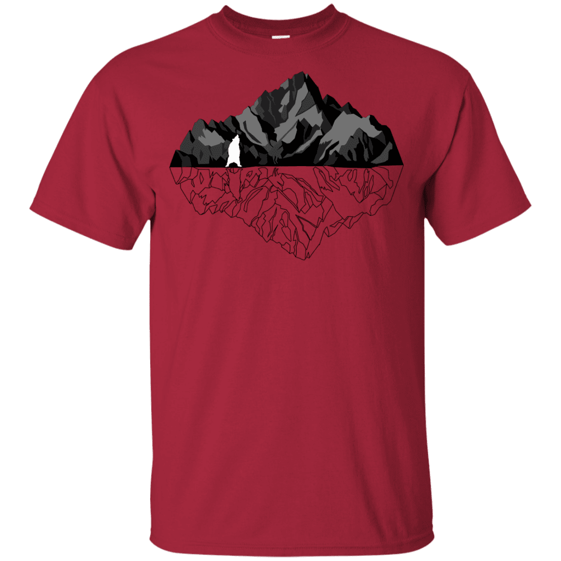 T-Shirts Cardinal / YXS Bear Reflection Youth T-Shirt